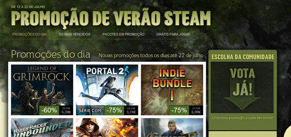 Steam: Arrancou Hoje a Mega-Promoção De Verão 2012!