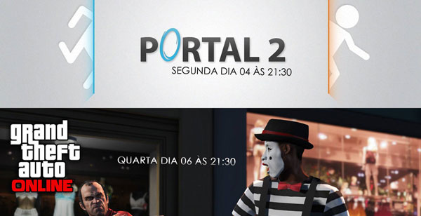 Transmissões da Semana: Portal 2 e GTA V
